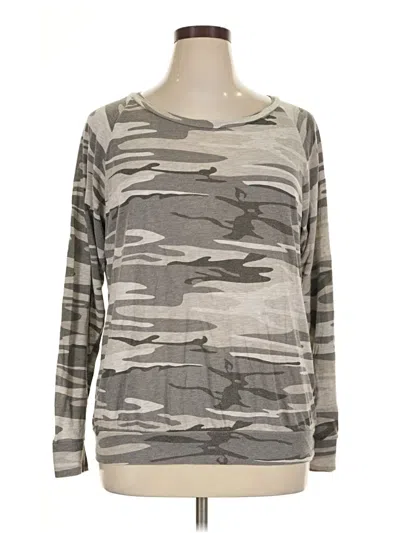Pre-owned Alternative Earth Long Sleeve T-shirt In Gray