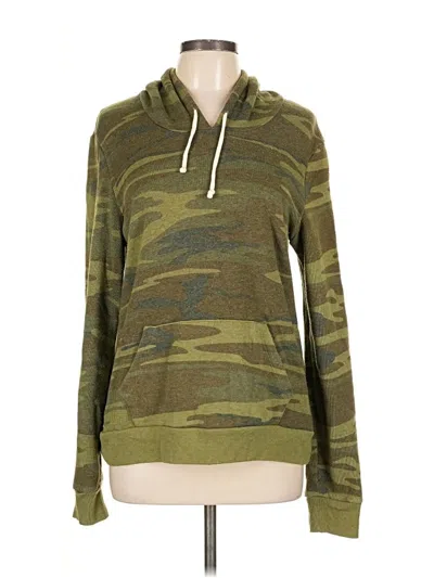 Pre-owned Alternative Earth Pullover Hoodie In Green
