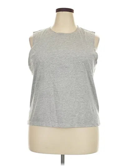 Pre-owned Alternative Earth Sleeveless T-shirt In Gray