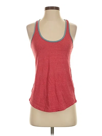 Pre-owned Alternative Earth Tank Top Red Halter Neckline Tops