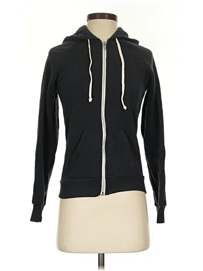 Alternative Earth Zip Up Hoodie In Black