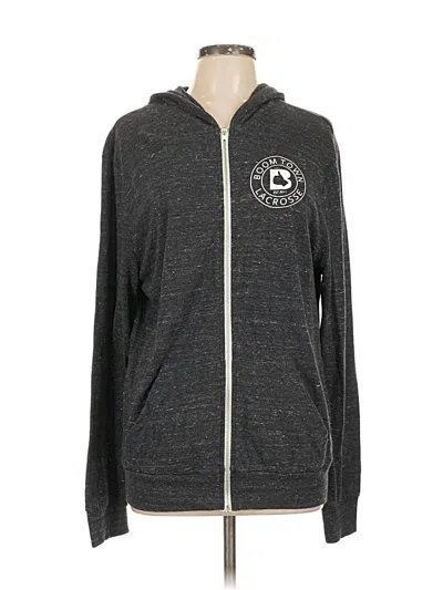 Pre-owned Alternative Earth Zip Up Hoodie In Gray
