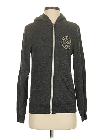 Pre-owned Alternative Earth Zip Up Hoodie In Gray