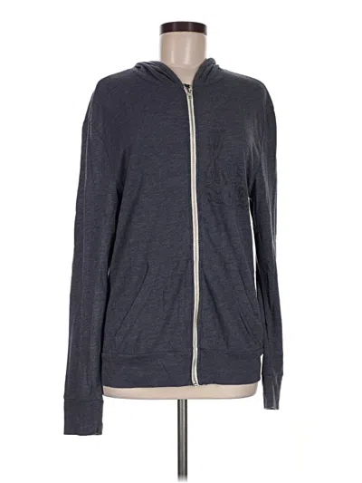 Pre-owned Alternative Earth Zip Up Hoodie In Gray
