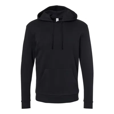 Alternative Eco-cozy Fleece Pullover Hoodie In Black