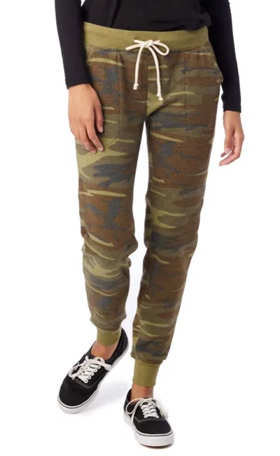 Alternative Fleece Jogger Pant In Camo In Multi