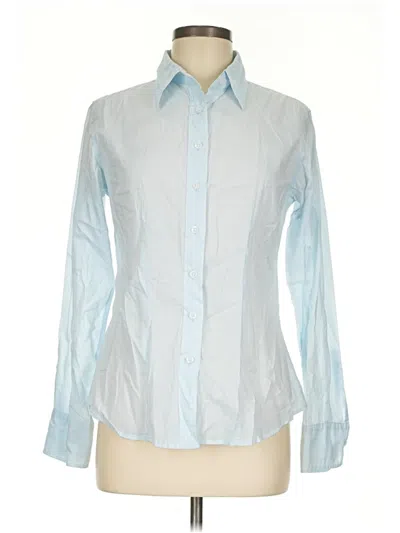 Pre-owned Alternative Long Sleeve Blouse In Blue