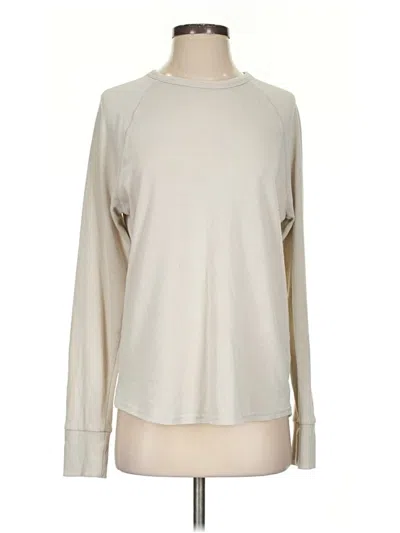 Pre-owned Alternative Long Sleeve Top Ivory Turtleneck Tops In White