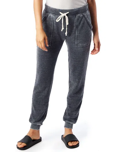 Alternative Long Weekend Jogger In Washed Black In Grey