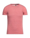 Alternative Man T-shirt Coral Size Xs Polyester, Cotton, Rayon In Red