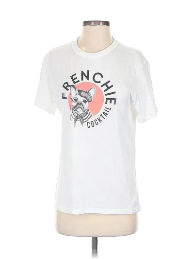 Pre-owned Alternative Short Sleeve T-shirt In White