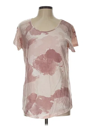 Pre-owned Alternative Short Sleeve Top Pink Scoop Neck Tops
