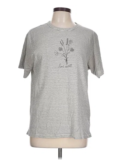 Pre-owned Alternative Short Sleeve T-shirt In Gray