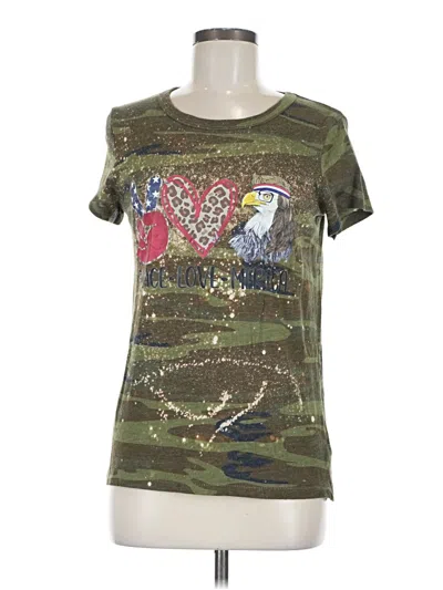 Pre-owned Alternative Short Sleeve T-shirt In Green
