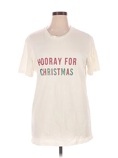 Pre-owned Alternative Short Sleeve T-shirt In Ivory