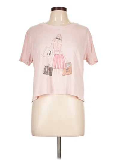 Pre-owned Alternative Short Sleeve T-shirt In Pink