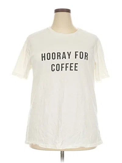 Pre-owned Alternative Short Sleeve T-shirt In White