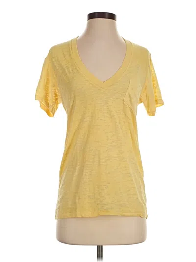Pre-owned Alternative Short Sleeve T-shirt In Yellow