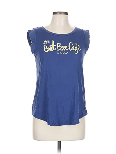 Pre-owned Alternative Sleeveless T-shirt In Blue