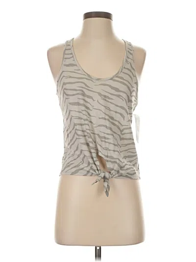 Pre-owned Alternative Tank Top Gray Halter Neckline Tops