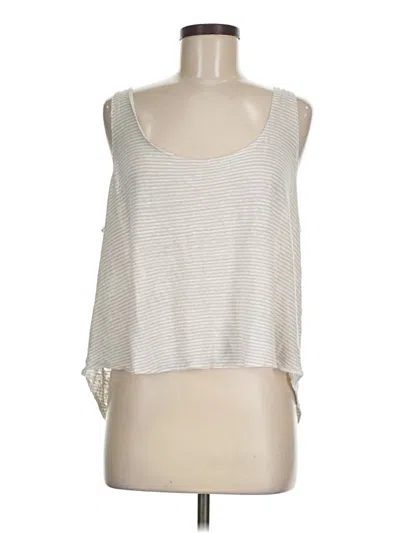 Pre-owned Alternative Tank Top Ivory Halter Neckline Tops In White