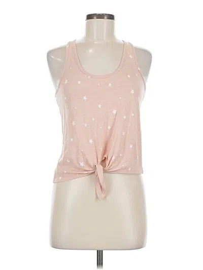 Pre-owned Alternative Tank Top Pink Halter Neckline Tops