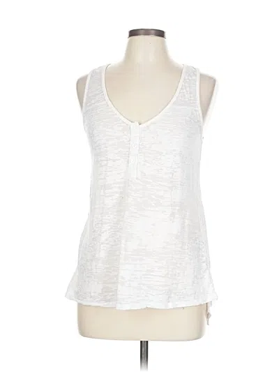 Pre-owned Alternative Tank Top Silver Plunge Neckline Tops