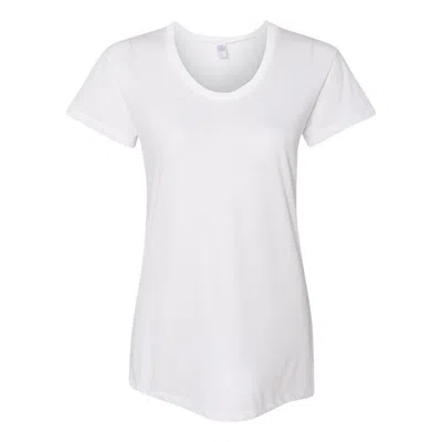 Alternative Women's Slinky Jersey V-neck Tee In White