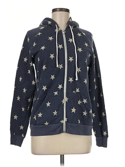 Pre-owned Alternative Zip Up Hoodie In Blue
