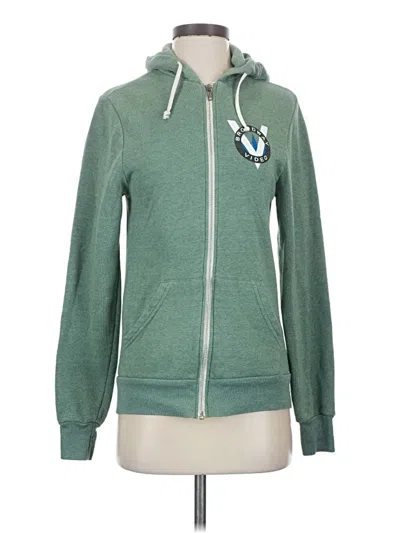 Pre-owned Alternative Zip Up Hoodie In Green