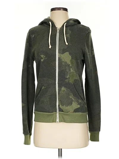 Pre-owned Alternative Zip Up Hoodie In Green