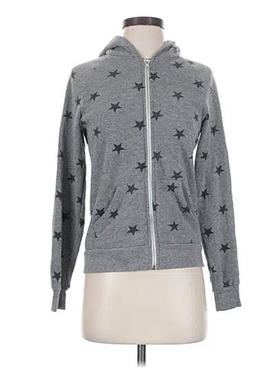 Pre-owned Alternative Zip Up Hoodie In Silver