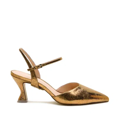 Alterre Women's Antique Gold Amal Curve Mule
