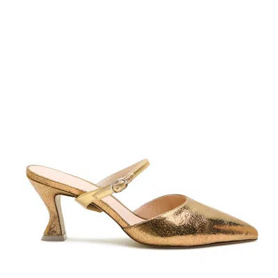 Alterre Women's Antique Gold Twiggy Curve Mule