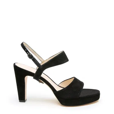 Alterre Women's Black Suede Elsie Platform