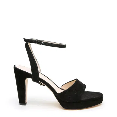 Alterre Women's Black Suede Lo Platform + Marilyn Strap