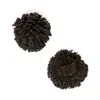 Alterre Women's Black Suede Pom Pom In Black