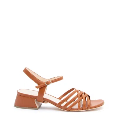 Alterre Women's Brown Cognac Bell Sandal + Jackie Strap