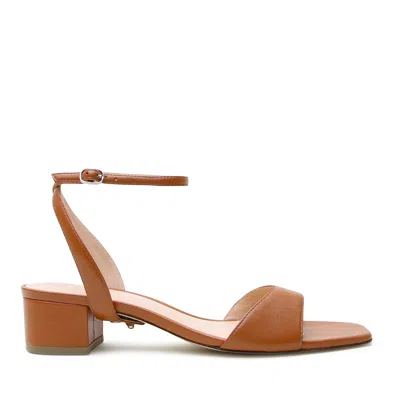 Alterre Women's Brown Cognac Marilyn Square Sandal