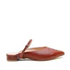 Alterre Women's Brown Snake Twiggy Point Slide In Brown