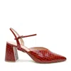 Alterre Women's Red Clay Croc Amal V Mule In Red