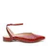 Alterre Women's Red Clay Croc Marilyn Point Slide In Red