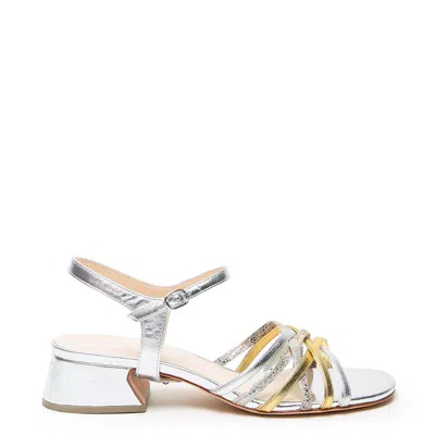 Alterre Women's Silver Bell Sandal + Jackie Strap In Gold