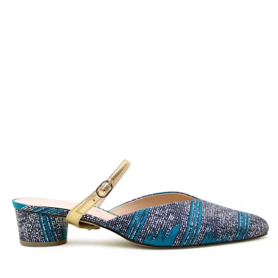 Alterre Women's Tidal Blue Twiggy V Slide In Multi