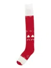 Alto Milano Patterned-jacquard Socks In Red