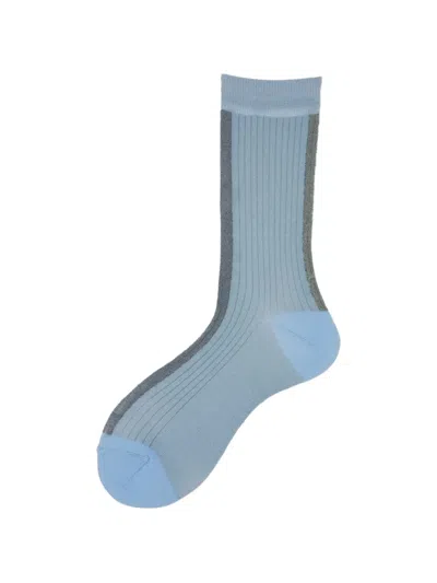 Alto Ribbed-knit Socks In Purple