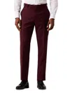 Alton Lane Men's Tailored Fit Flat Front Dress Pants In Burgundy