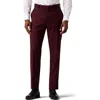 Alton Lane Men's Tailored Fit Flat Front Dress Pants In Burgundy