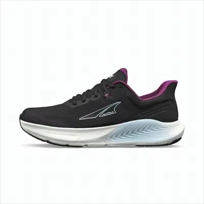 Altra Black Mesh Sneakers With Synthetic Leather Overlays In White