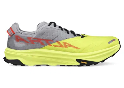 Pre-owned Altra Men's  Mont Blanc Carbon Sneakers In Gray/lime
